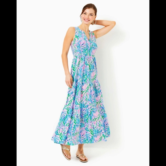 Lilly Pulitzer Sydnee Maxi Dress, Multi Secret Escape - Picture 4 of 5